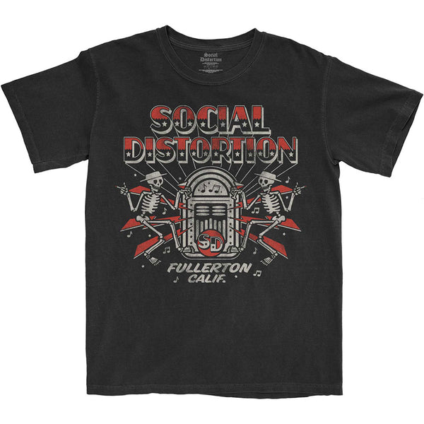 SOCIAL DISTORTION Attractive T-Shirt, Jukebox Skelly