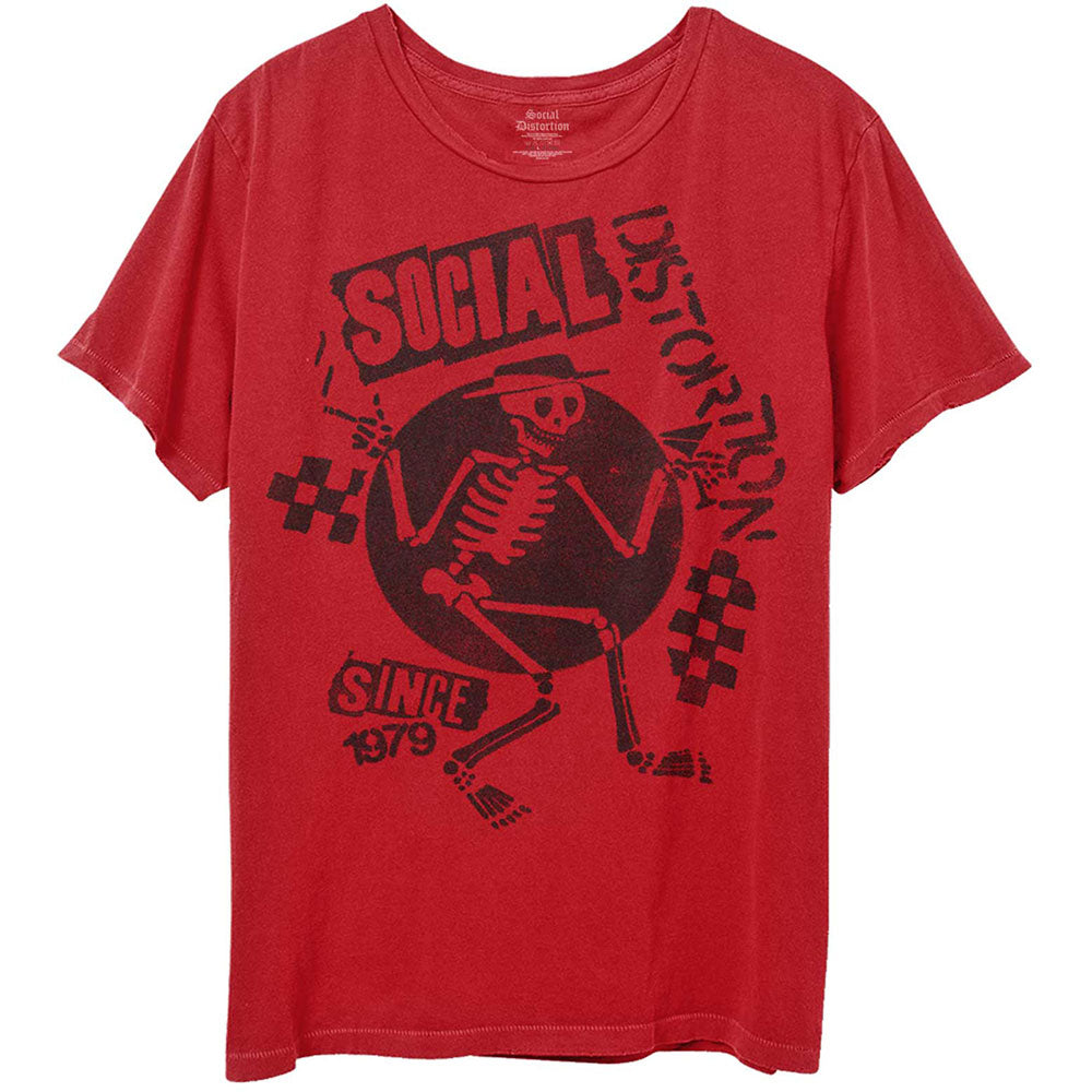 SOCIAL DISTORTION Attractive T-Shirt, Speakeasy Checkerboard