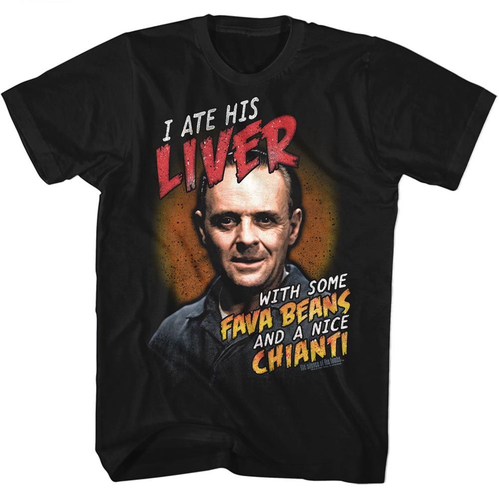 SILENCE OF THE LAMBS Terrific T-Shirt, Fava Beans And Chianti