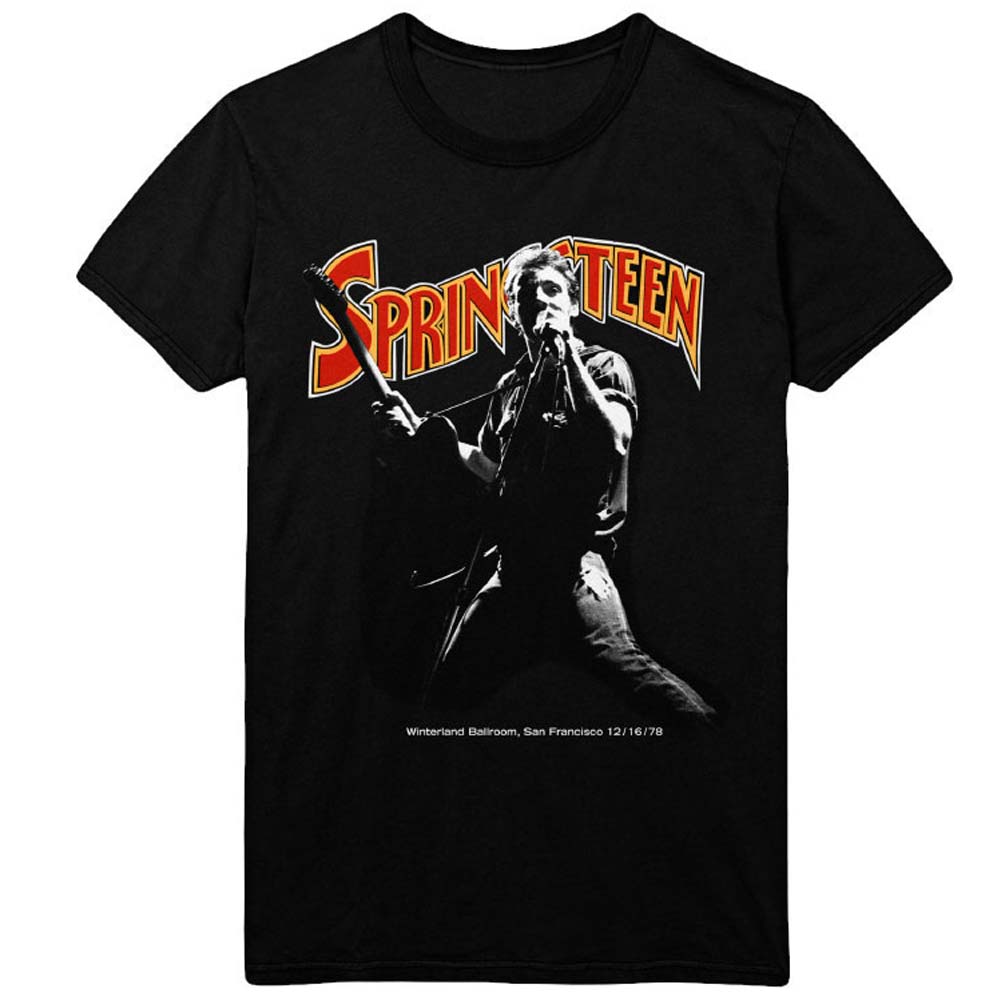 BRUCE SPRINGSTEEN Attractive T-Shirt, Winterland Ballroom Singing