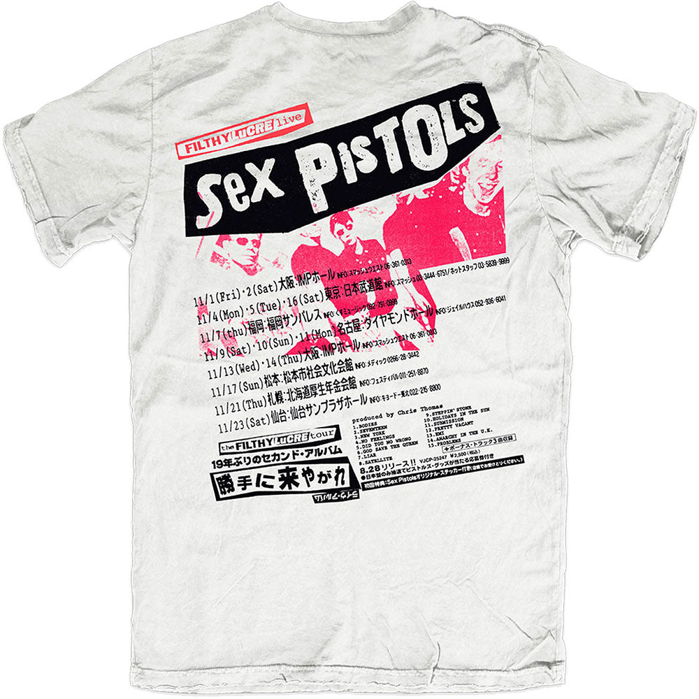 THE SEX PISTOLS Attractive T-Shirt, Filthy Lucre Japan