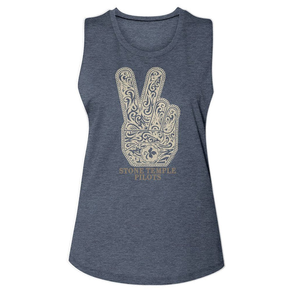 Women Exclusive STONE TEMPLE PILOTS Eye-Catching Muscle Tank, Peace