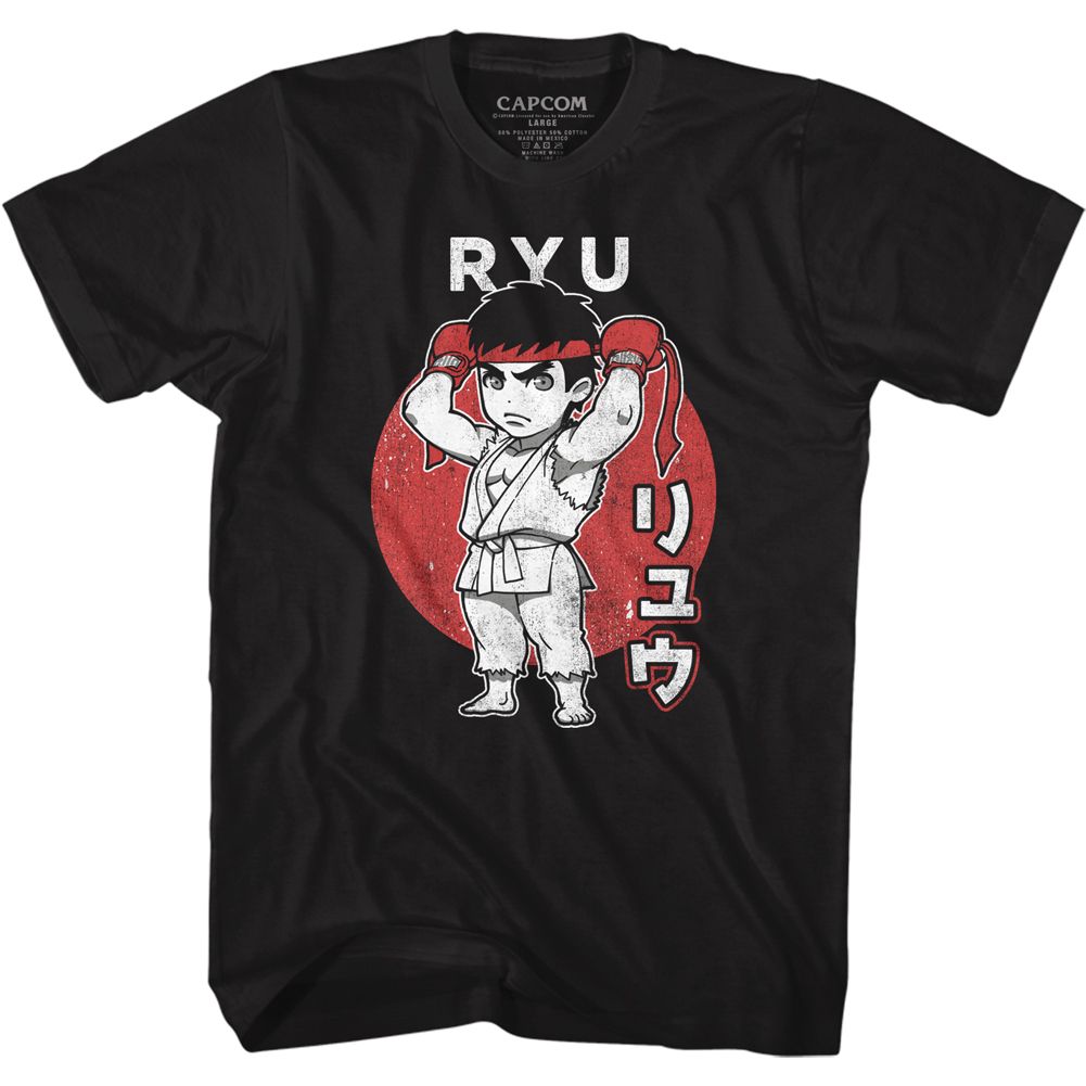 STREET FIGHTER Brave T-Shirt, Chibi Ryu