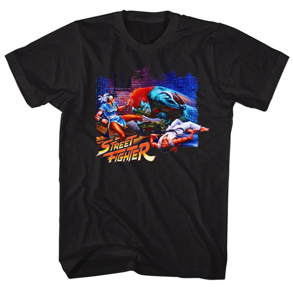 STREET FIGHTER Brave T-Shirt, Alley Fight