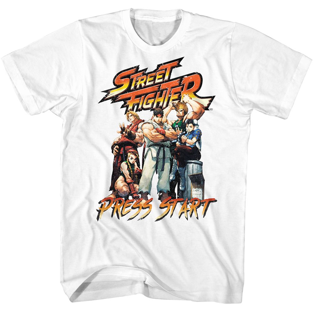 STREET FIGHTER Brave T-Shirt, Street Fighter-Press Start