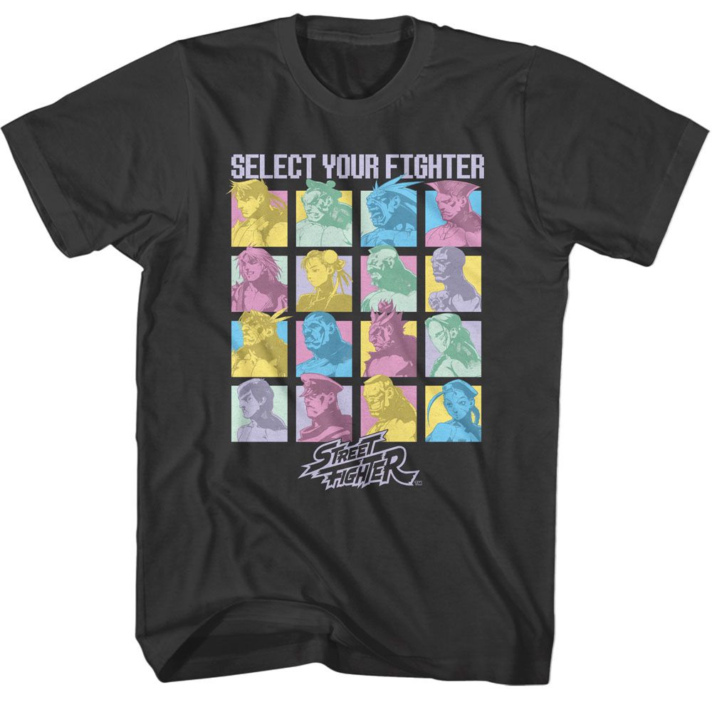 STREET FIGHTER Brave T-Shirt, Select Your Fighter