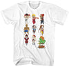 STREET FIGHTER Brave T-Shirt, Chibi Characters Stacked