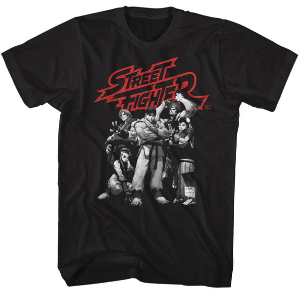 STREET FIGHTER Brave T-Shirt, BW Character Group