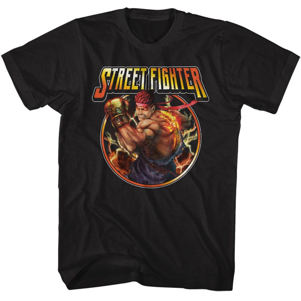 STREET FIGHTER Eye-Catching T-Shirt, Lightning Ryu