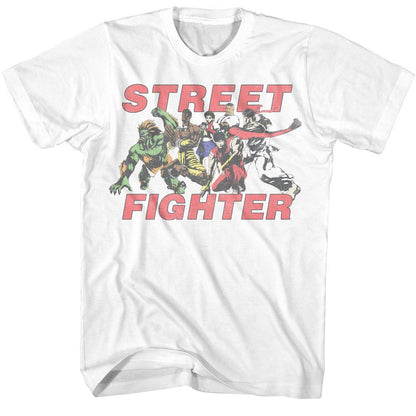 STREET FIGHTER Eye-Catching T-Shirt, Fight Group Vintage