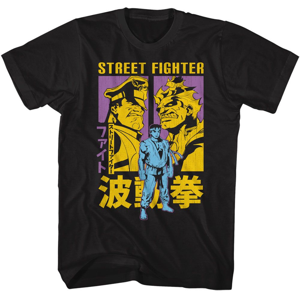 STREET FIGHTER Eye-Catching T-Shirt, Ryu Akuma And M Bison