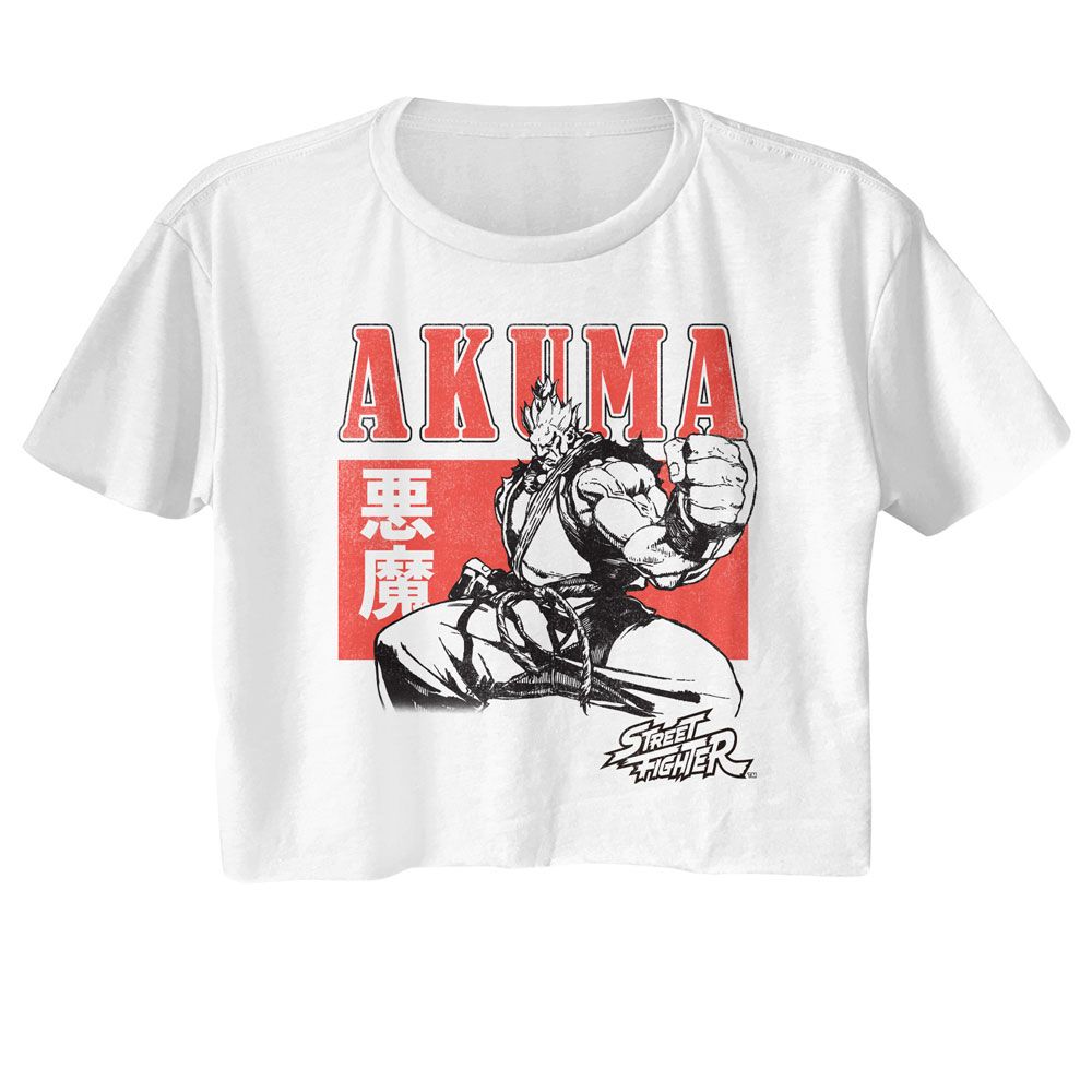 STREET FIGHTER Crop Top, Akuma Character Block