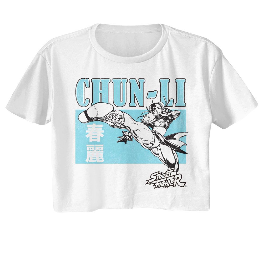 Chun Li Merch STREET FIGHTER Crop Top, Chun Li Character Block – Authentic Band Merch