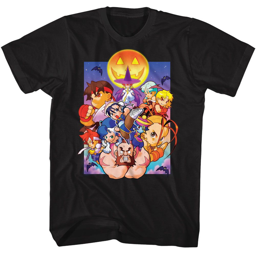 STREET FIGHTER Unisex T-Shirt, Pocket Fighters Spooky