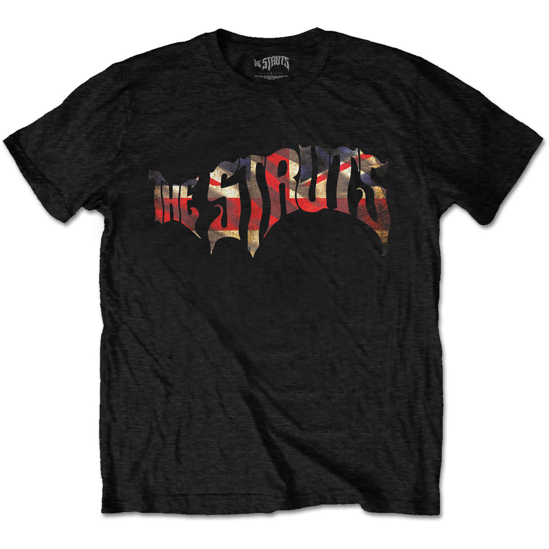 THE STRUTS Attractive T-Shirt, Union Jack Logo