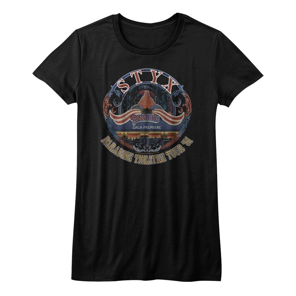 Women Exclusive STYX T-Shirt, Paradise Theatre Tour 81