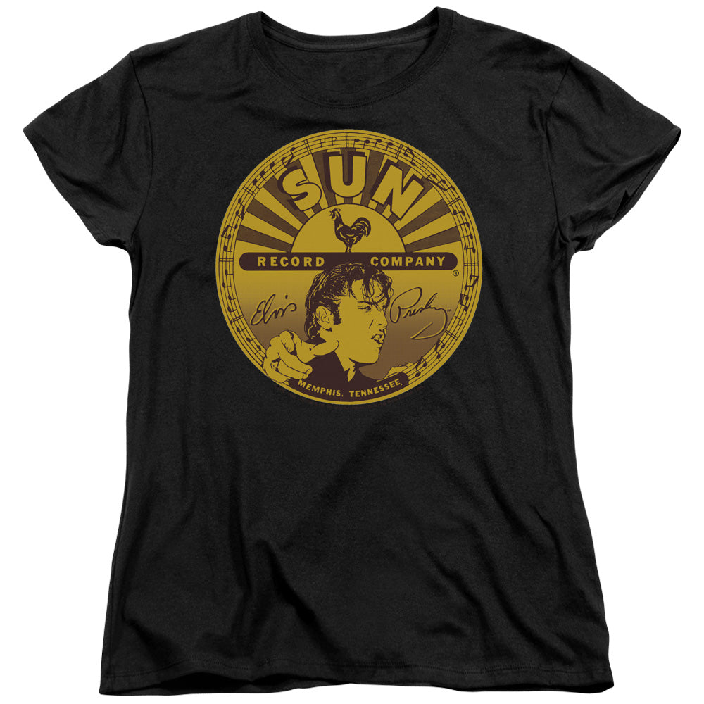 Women Exclusive SUN RECORDS T-Shirt, Elvis Label