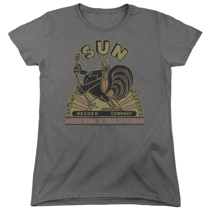 Women Exclusive SUN RECORDS T-Shirt, Sun Rooster