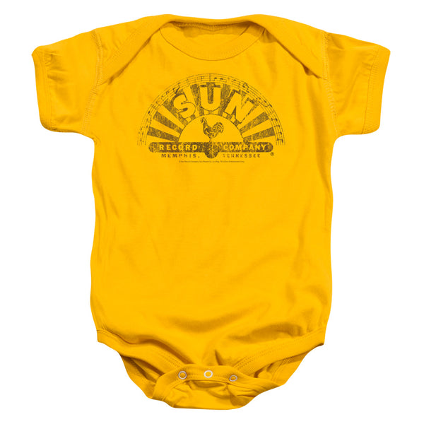 SUN RECORDS Deluxe Infant Snapsuit, Worn Logo