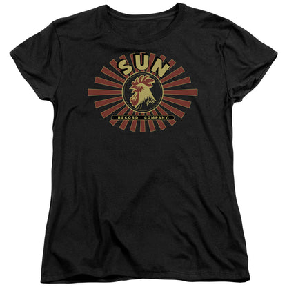 Women Exclusive SUN RECORDS T-Shirt, Sun Ray Rooster