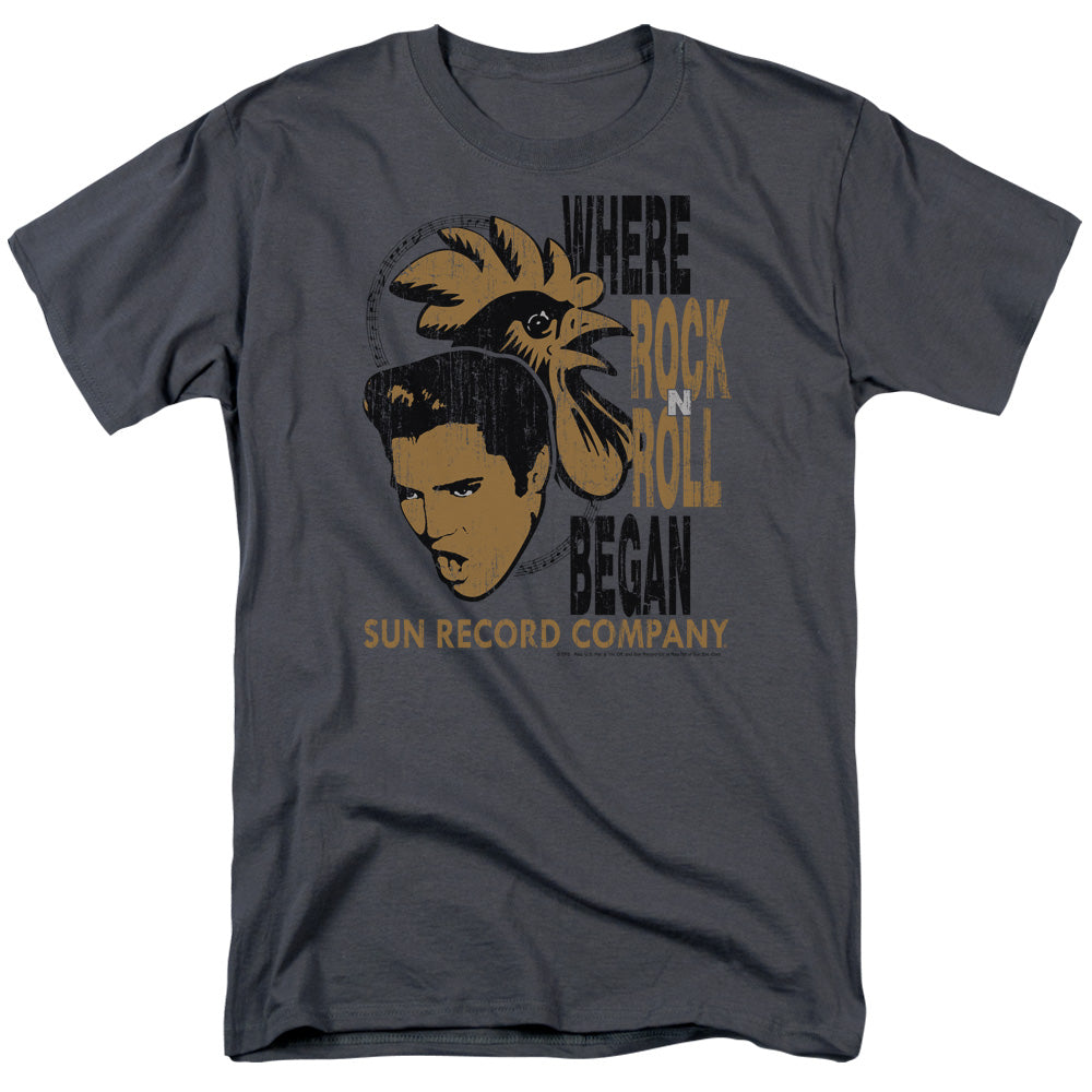 SUN RECORDS Impressive T-Shirt, Elvis And Rooster