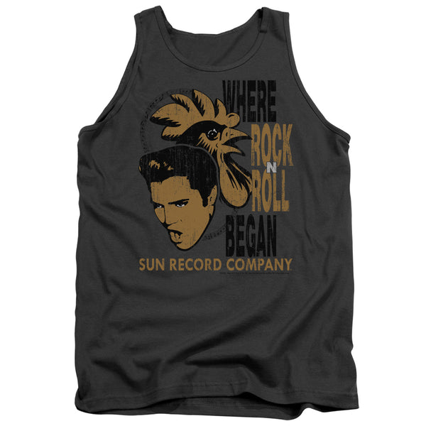 SUN RECORDS Impressive Tank Top, Elvis And Rooster