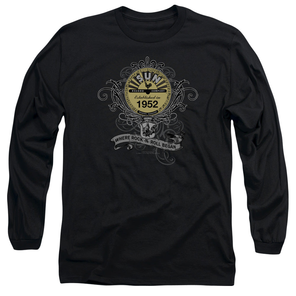 SUN RECORDS Impressive Long Sleeve T-Shirt, Rockin Scrolls