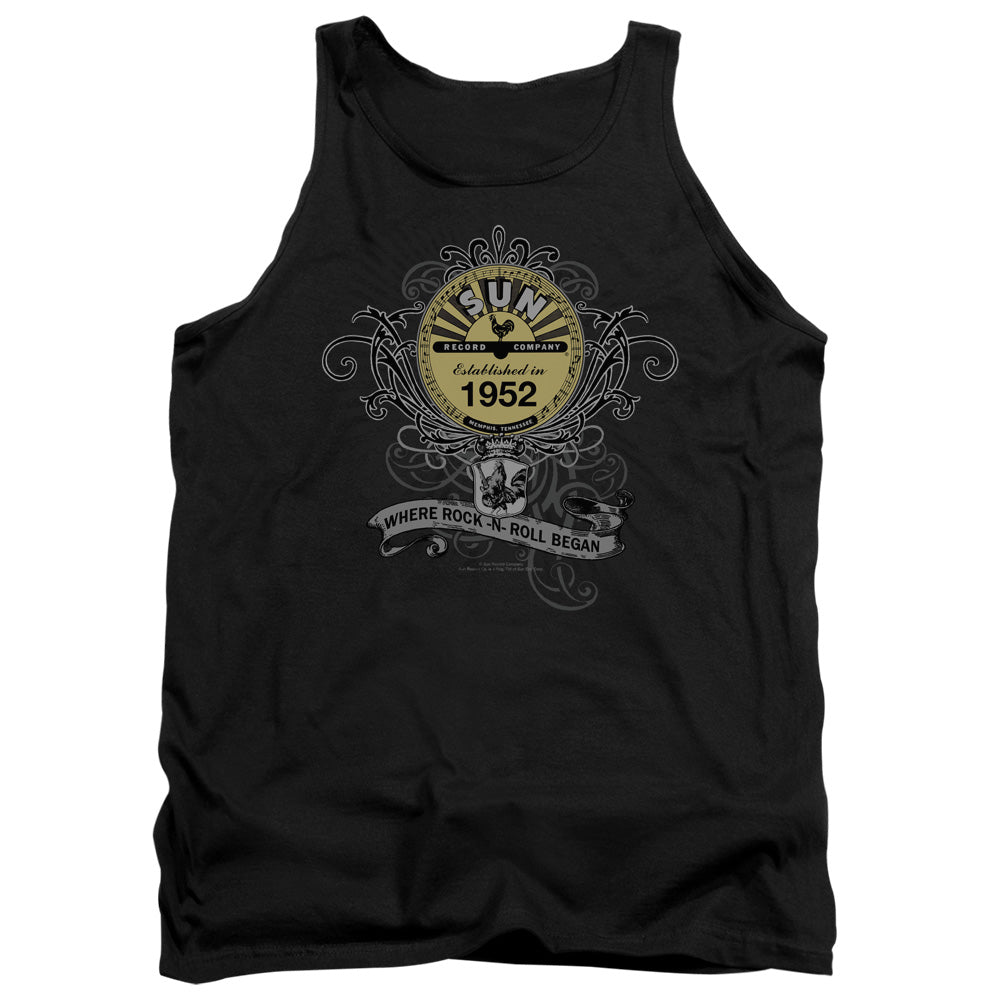 SUN RECORDS Impressive Tank Top, Rockin Scrolls