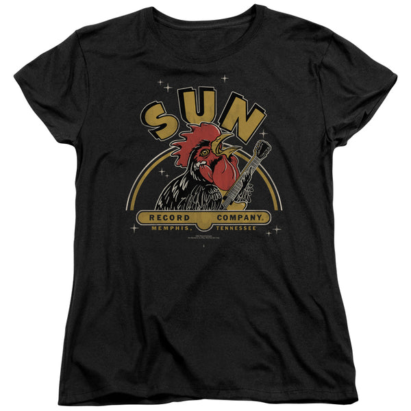 Women Exclusive SUN RECORDS T-Shirt, Colored Rocking Rooster