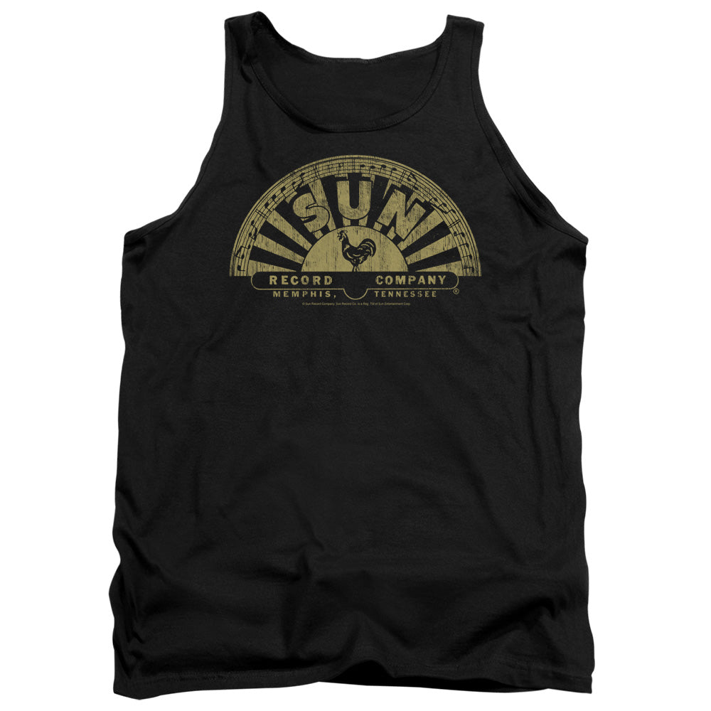 SUN RECORDS Impressive Tank Top, Tattered Logo