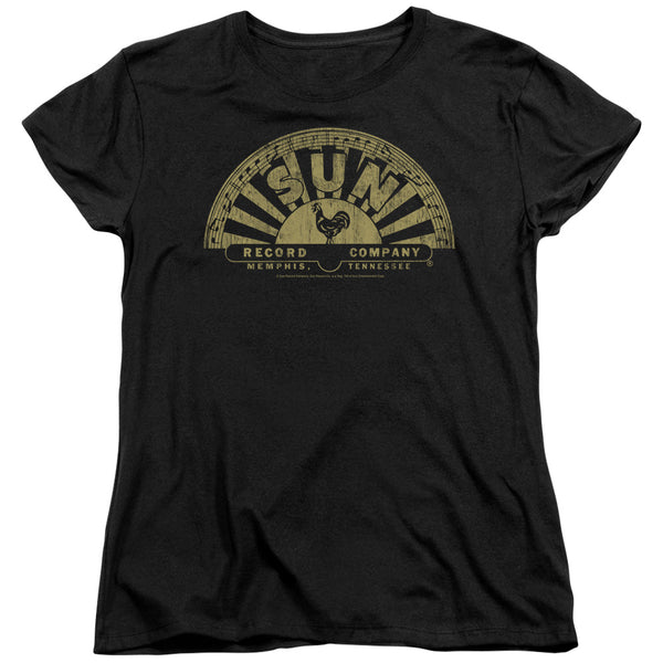 Women Exclusive SUN RECORDS T-Shirt, Tattered Logo