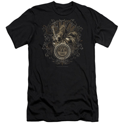 Premium SUN RECORDS T-Shirt, Scroll Around Rooster