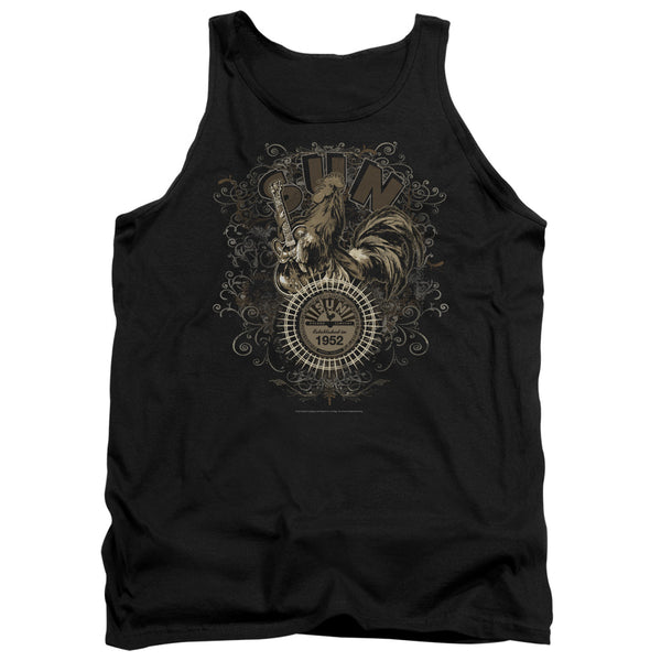 SUN RECORDS Impressive Tank Top, Scroll Around Rooster
