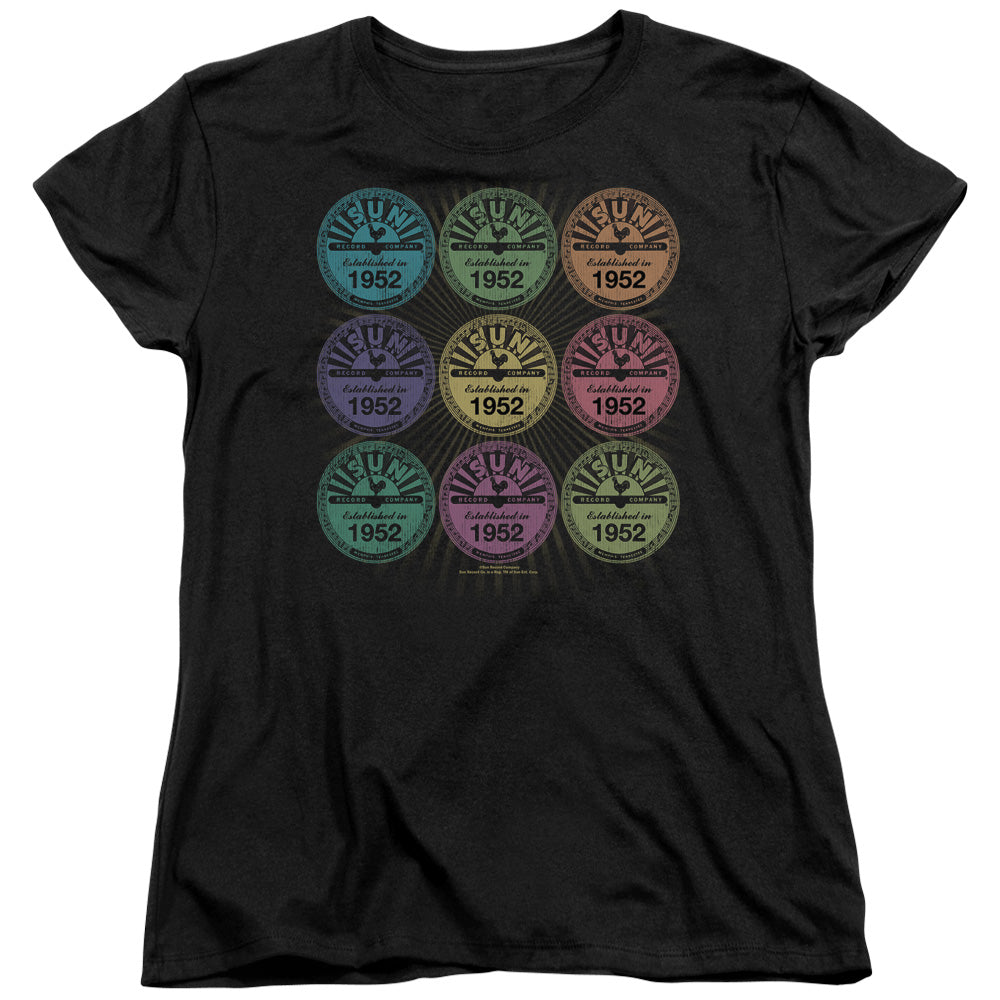 Women Exclusive SUN RECORDS T-Shirt, Rocking Color Block