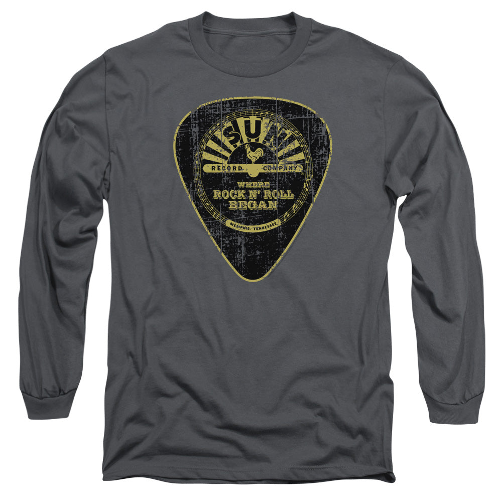 SUN RECORDS Impressive Long Sleeve T-Shirt, Guitar Pick