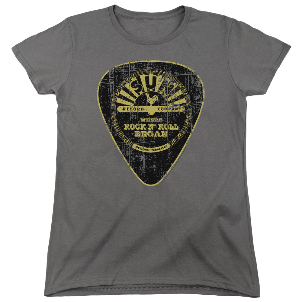 Women Exclusive SUN RECORDS T-Shirt, Guitar Pick