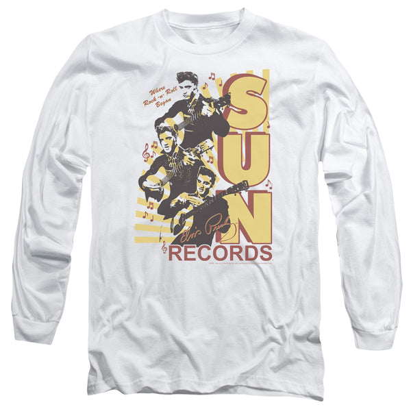 SUN RECORDS Impressive Long Sleeve T-Shirt, Tri Elvis