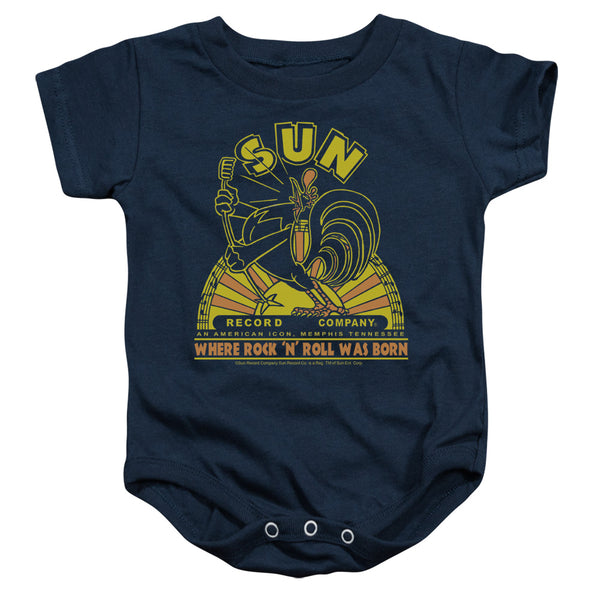 SUN RECORDS Deluxe Infant Snapsuit, Rooster