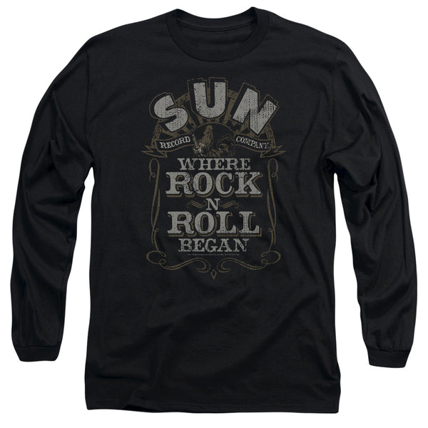 SUN RECORDS Impressive Long Sleeve T-Shirt, Where Rock Began Label