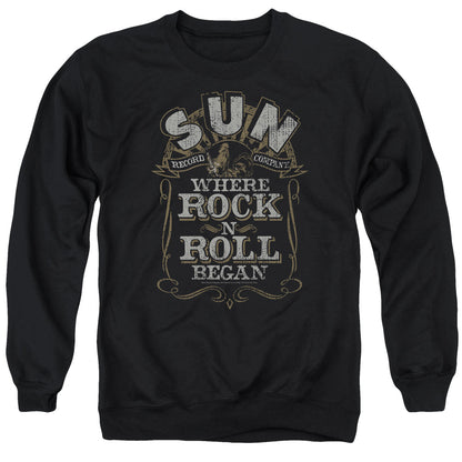 SUN RECORDS Deluxe Sweatshirt, Where Rock Began Label