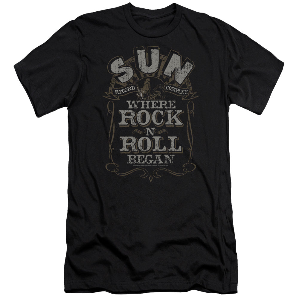 Premium SUN RECORDS T-Shirt, Where Rock Began Label