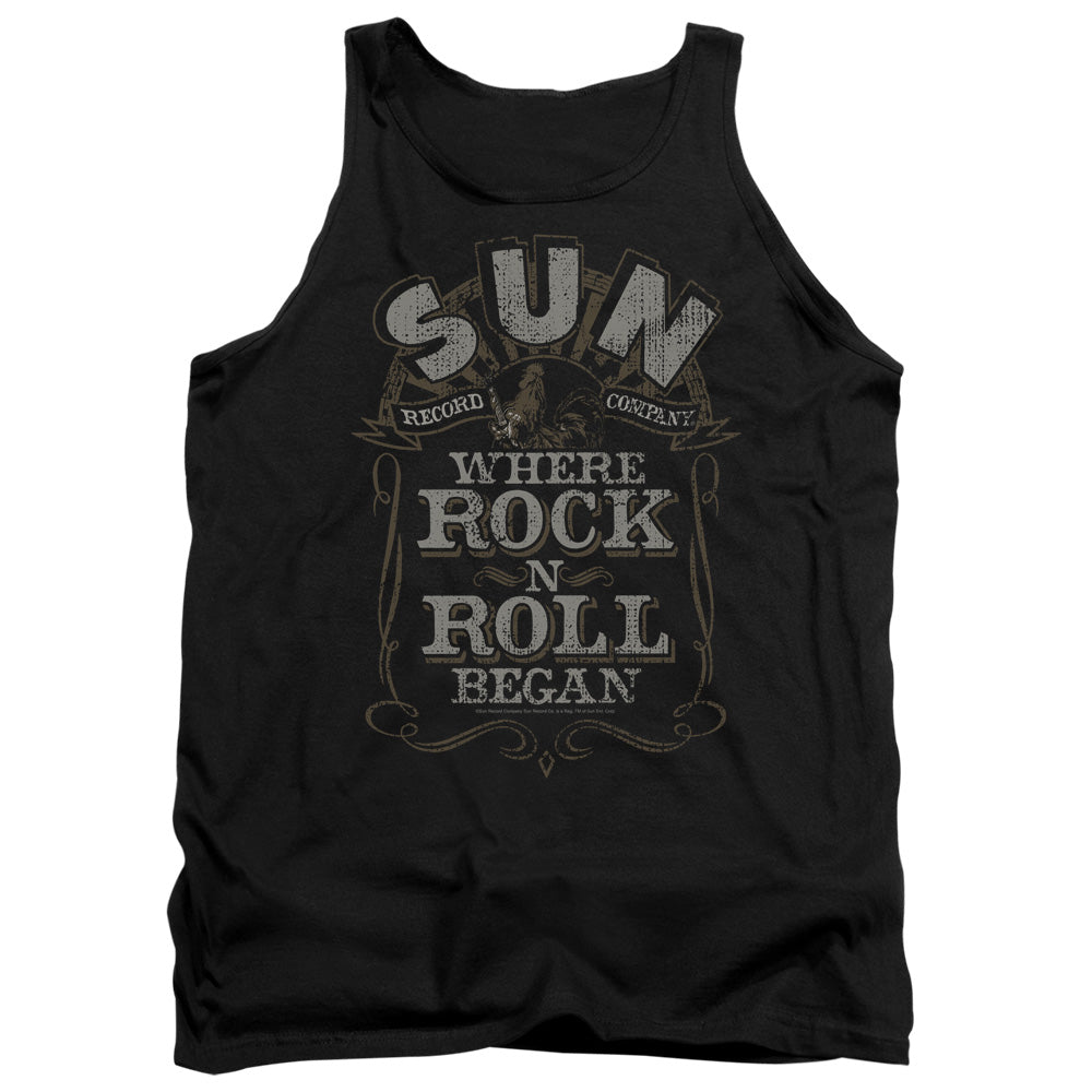 SUN RECORDS Impressive Tank Top, Where Rock Began Label