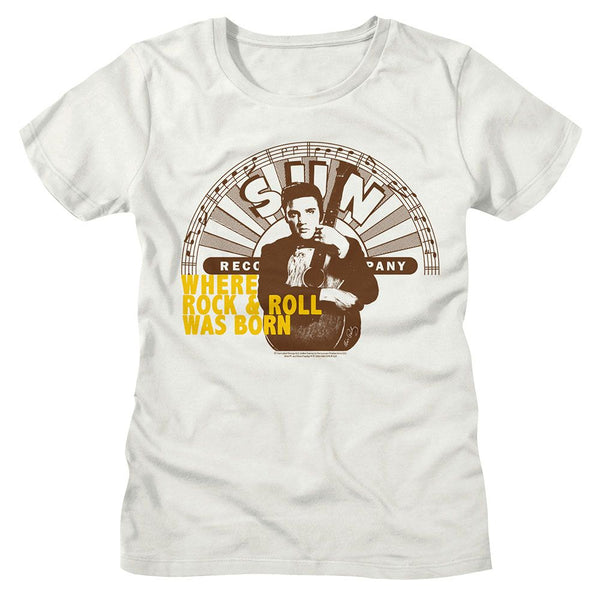 SUN RECORDS T-Shirt for Ladies, Elvis Where Rock And Roll Was Born