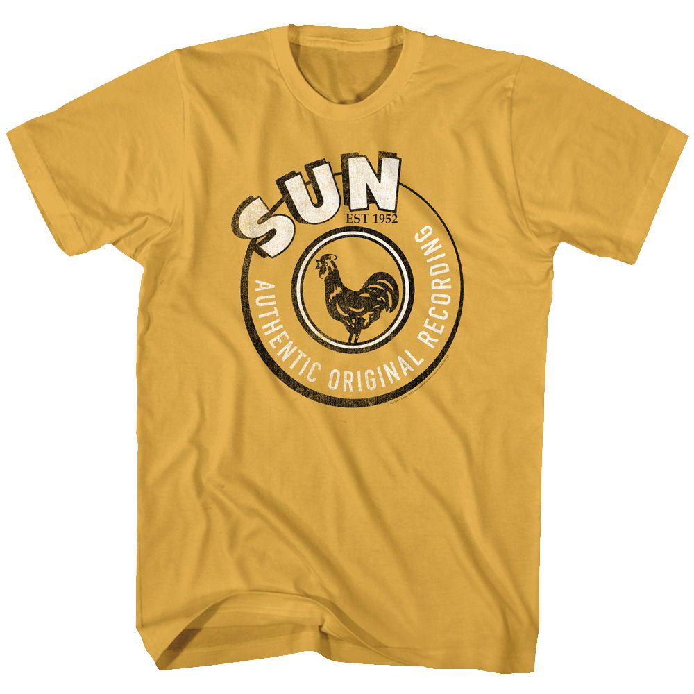 SUN RECORDS Eye-Catching T-Shirt, Authentic Recording