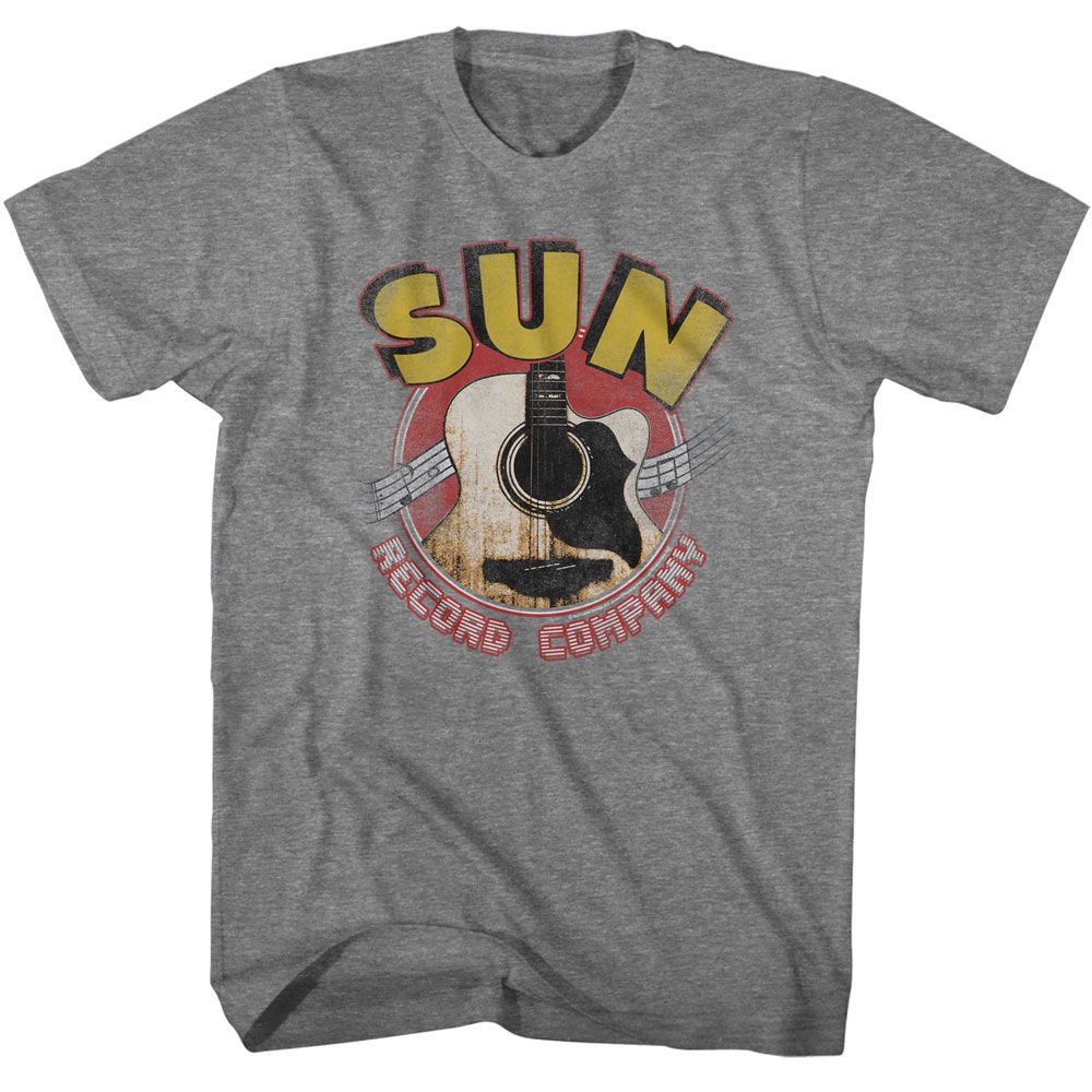 SUN RECORDS Eye-Catching T-Shirt, Guitar and Logo