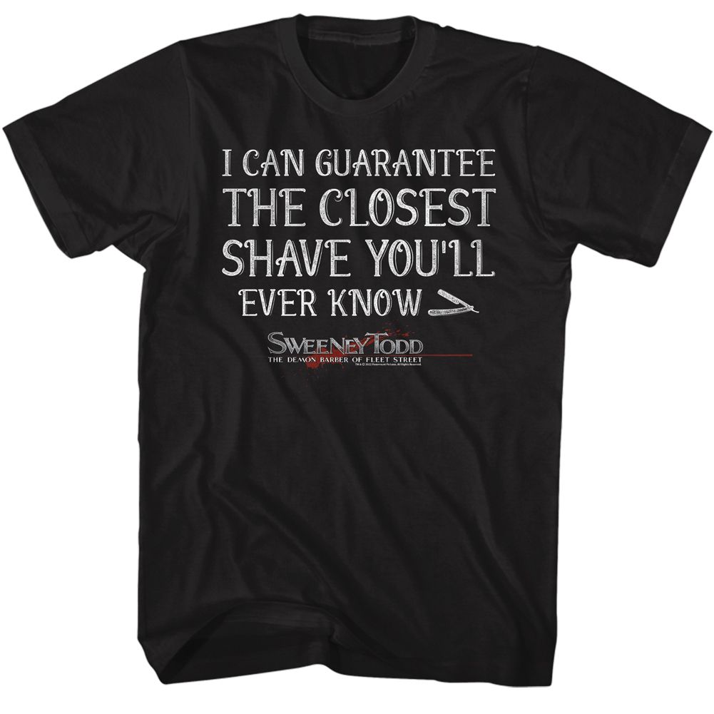 SWEENEY TODD Terrific T-Shirt, Closest Shave