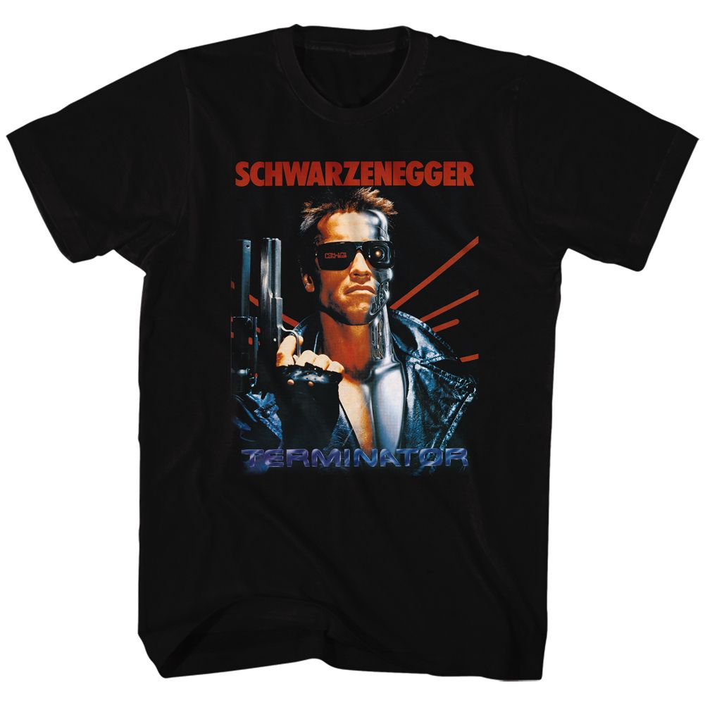 TERMINATOR Famous T-Shirt, Schwarz