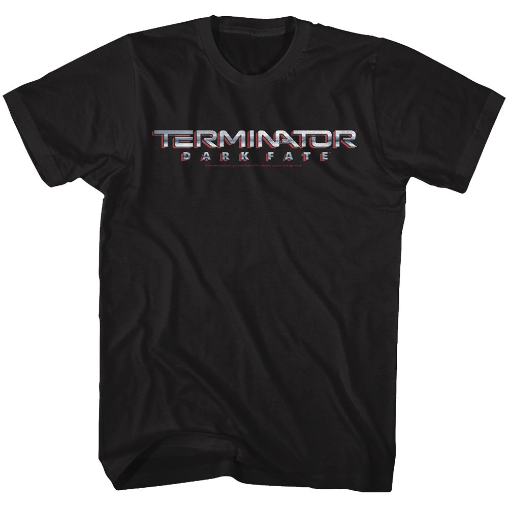 TERMINATOR DARK FATE Famous T-Shirt, Dark Fate Chrome Logo