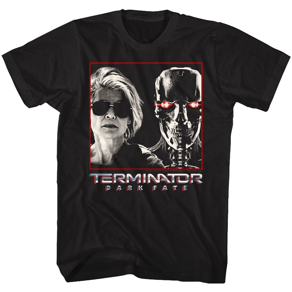 TERMINATOR DARK FATE Famous T-Shirt, Sarah & Rev9