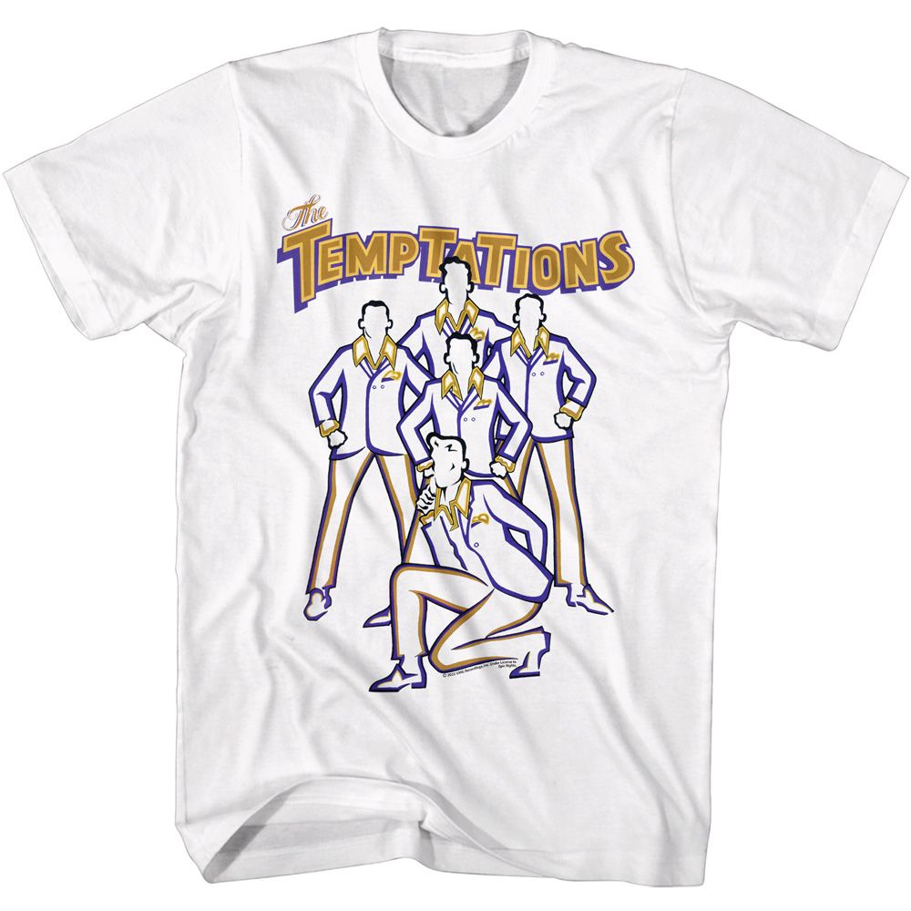 THE TEMPTATIONS Eye-Catching T-Shirt, Line Art